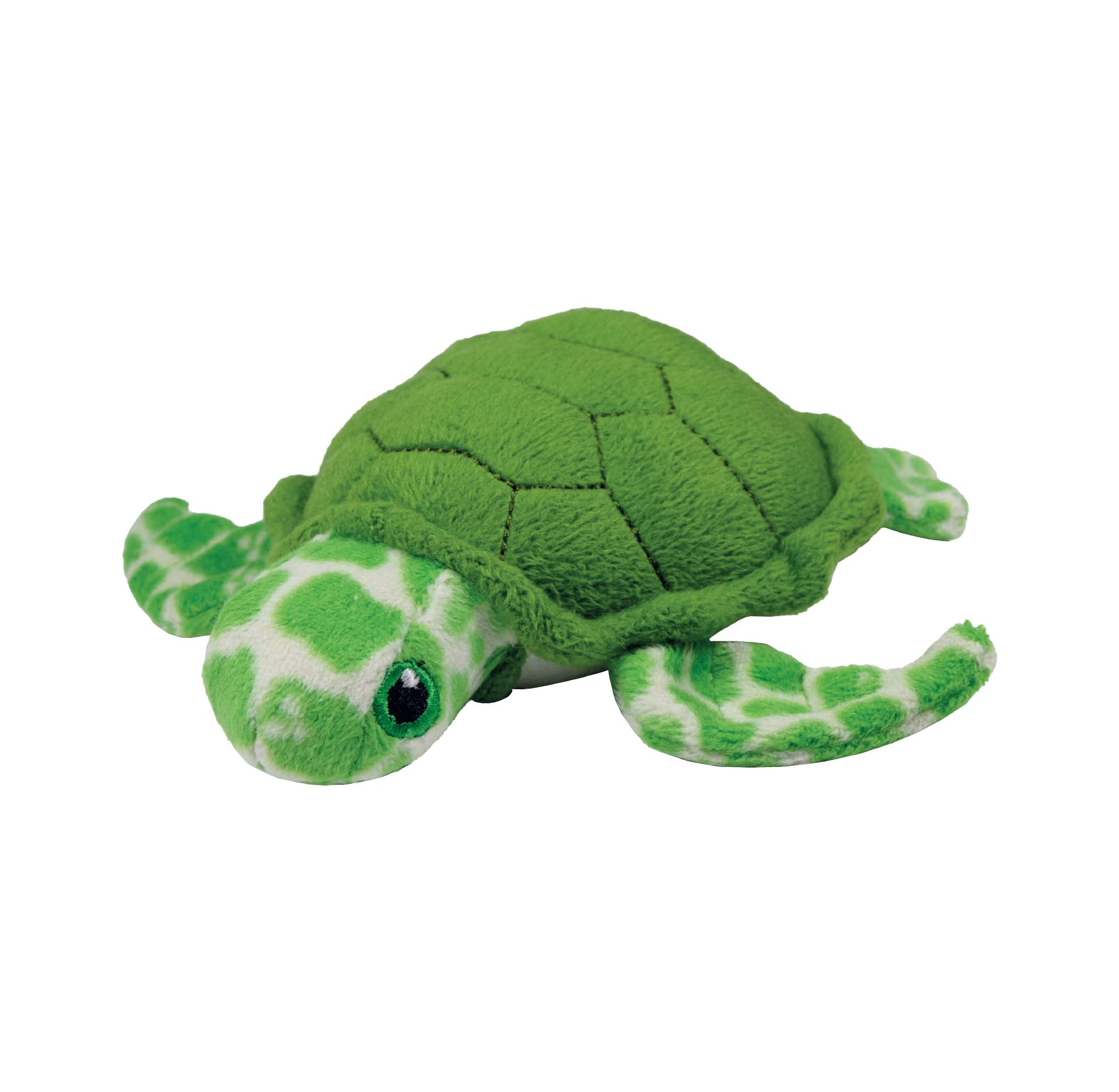 EcoBuddiez - Sea Turtle from Deluxebase. Mini Soft Plush Animals made from Recycled Plastic Bottles. Eco-Friendly Cuddly Gift for Kids and Cute Stuffed Animal Toy for Toddlers.