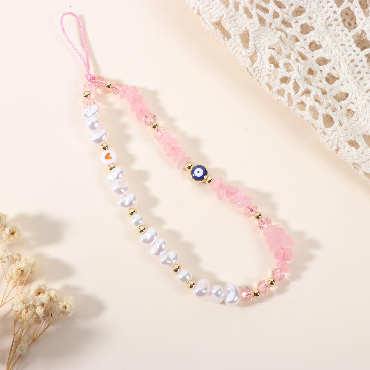 Evil Eye Phone Charm Strap Cell Phone Lanyard Phone Charms Strap Beaded Phone Charms Evil Eye Phone Lanyard Crystal Phone Strap Evil Eye Phone Chain Preppy Phone Charm Kawaii Phone Keychain