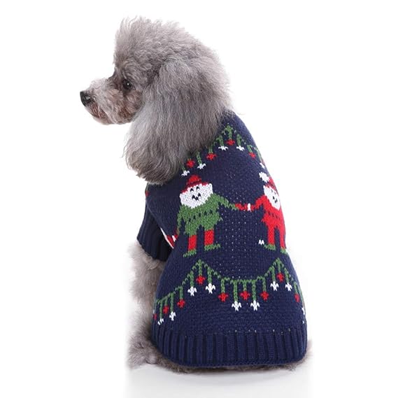 SEnjoyy Haustier Urlaub Kleidung Katze Pullover Hund Pullover Winter Kleidung Teddy Pudel Herbst Winter Kleidung Hund