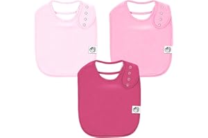 Giggly Goose 3 Pack Baby Bibs for Boys & Girls | Cotton, Absorbent Drooling & Teething Bib | Thick, Adjustable Snap-on