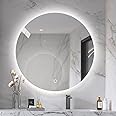 Dimmable LED Backlit Mirror Anti-Fog Illuminated Vanity Mirror Bathroom Mirror with Touch Button (24" Round)