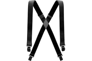 Arcade Jessup Suspenders: 4 Point Heavy Duty Elastic Webbing Durable Metal Clips, OSFA