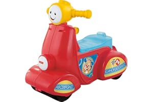 Fisher-Price Baby Learning Toy Laugh & Learn Smart Stages Scooter Ride-On with Music for Developmental Play Toddlers Ages 1+ 
