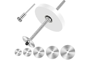 COCOWIN Inside Pipe Cutter for PVC Pipe Cutter Tool with 7" Scale Adjustable Depth Gauge Guide, 5pcs Saw Tooth Blades with 0.315 Hex Key Shaft, Plumbing Internal Plastic Pipe Cutter Set