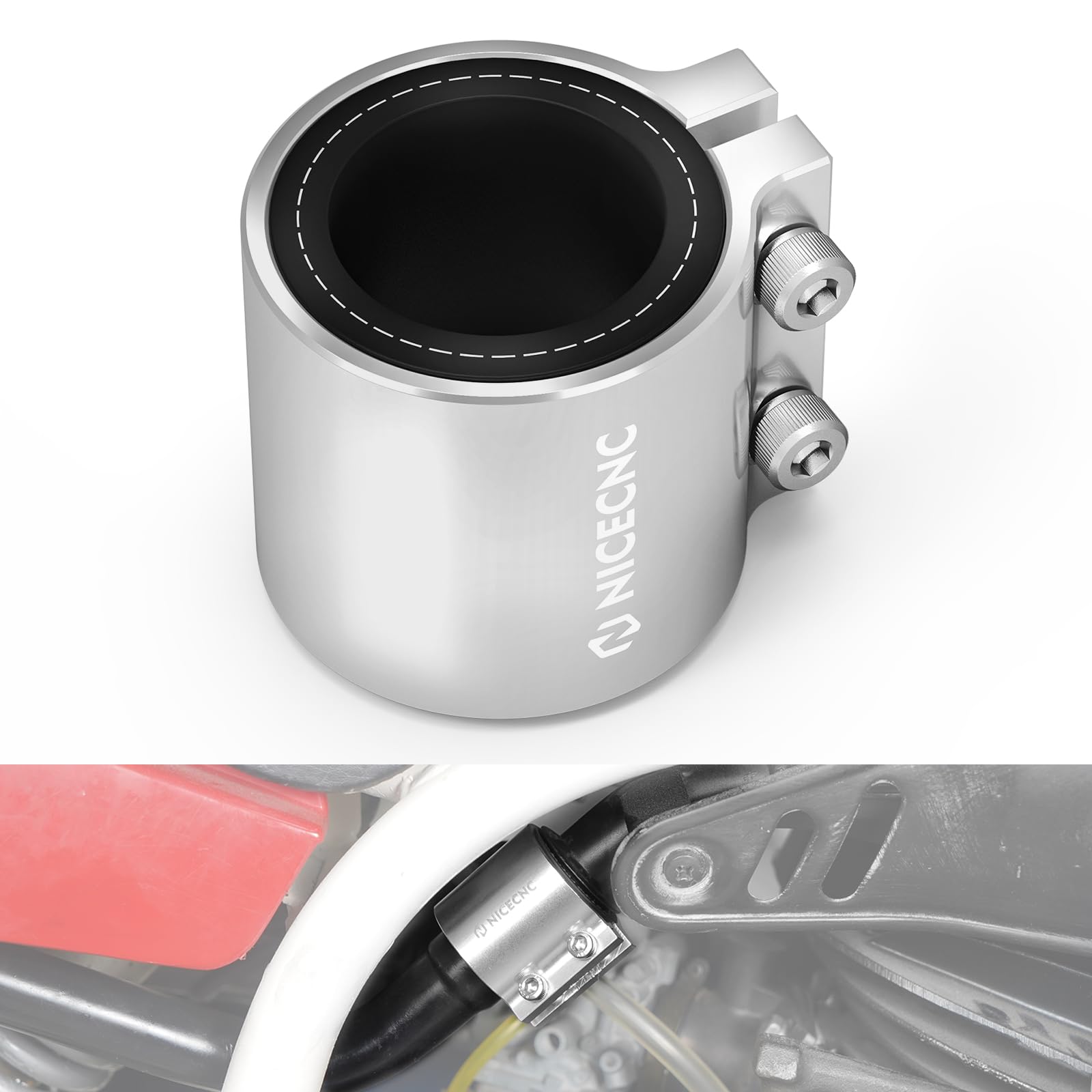 NICECNC Exhaust Clamp Compatible with Yamaha