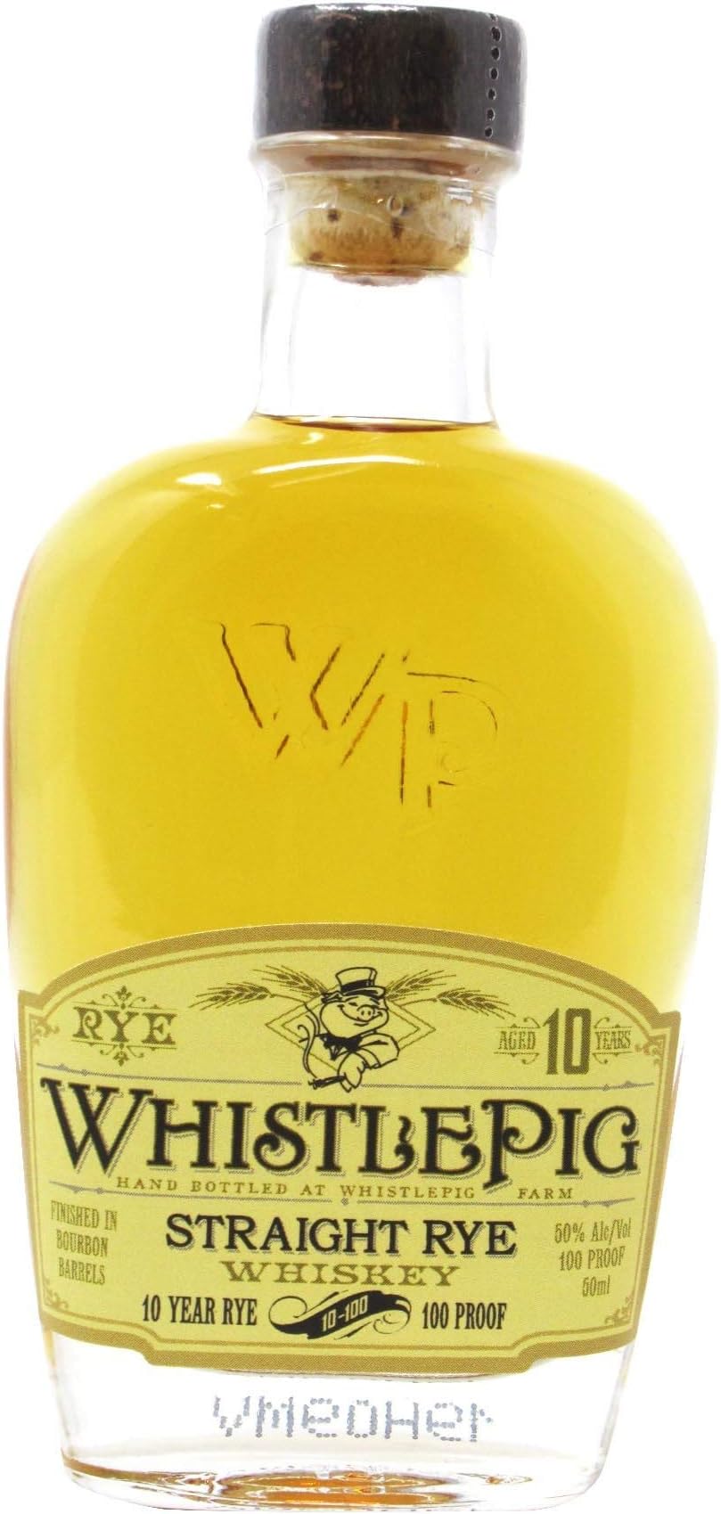 WhistlePig 10 Year Old Straight Rye Whiskey 5cl 50% ABV - Miniature Bottle