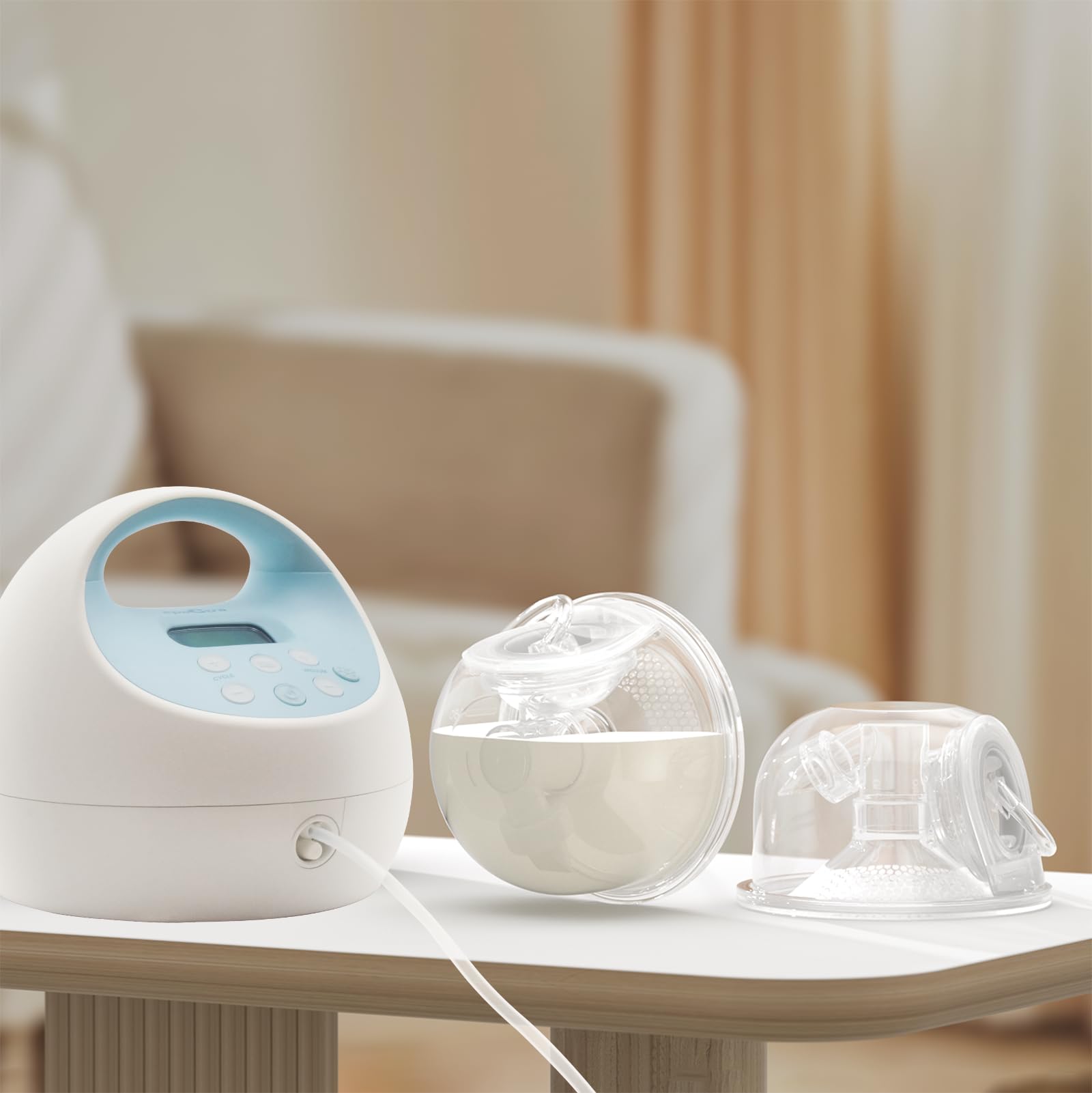 TOVVILD 8oz Breast Pump Milk Collection Cup - Compatible with Spectra S1/S2/S9, Not Original Spectra Accessories, Replace Breast Pump Kits, 24mm Flange Breast Milk Collector Cup Tubing Parts