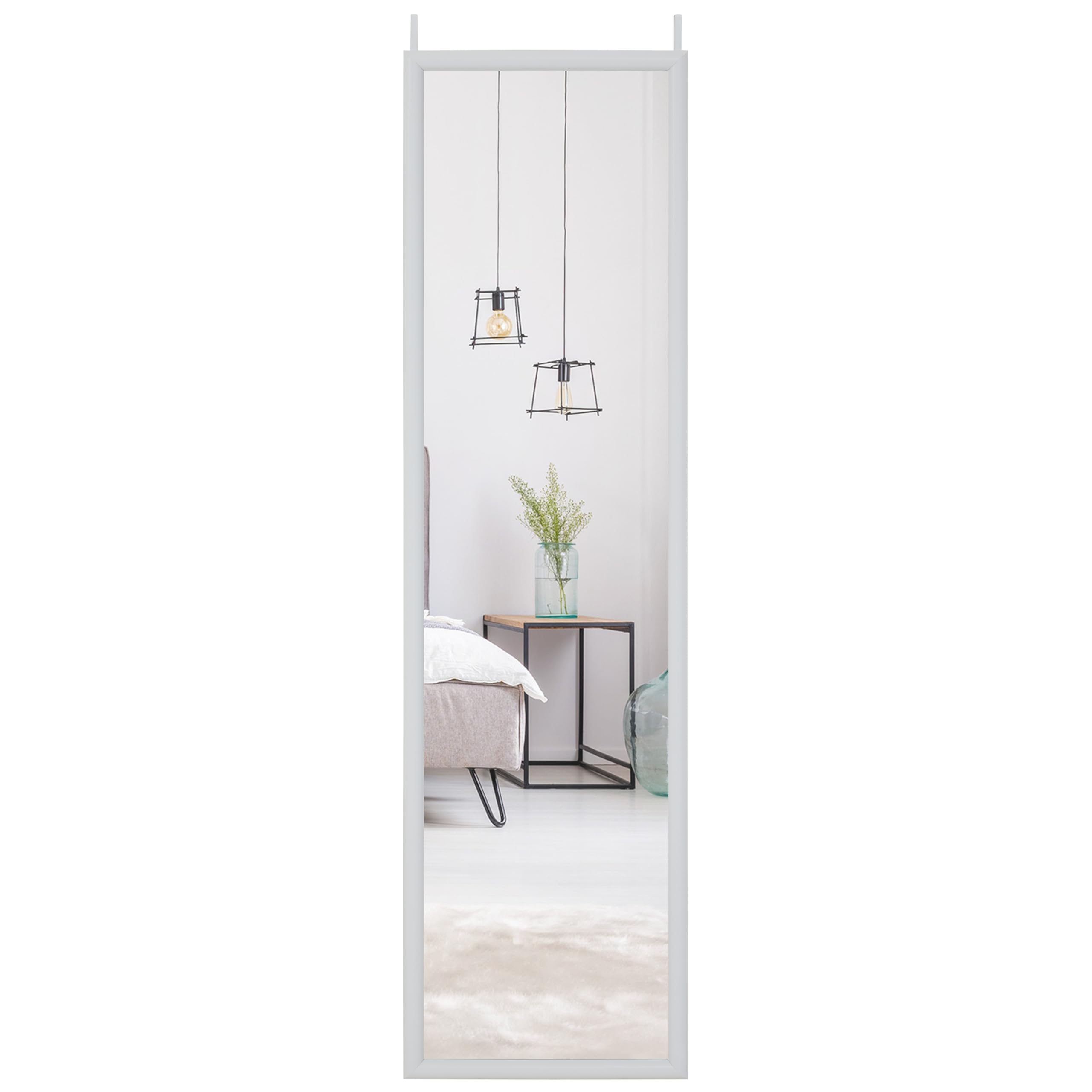Premier Housewares Over Door Mirror - White