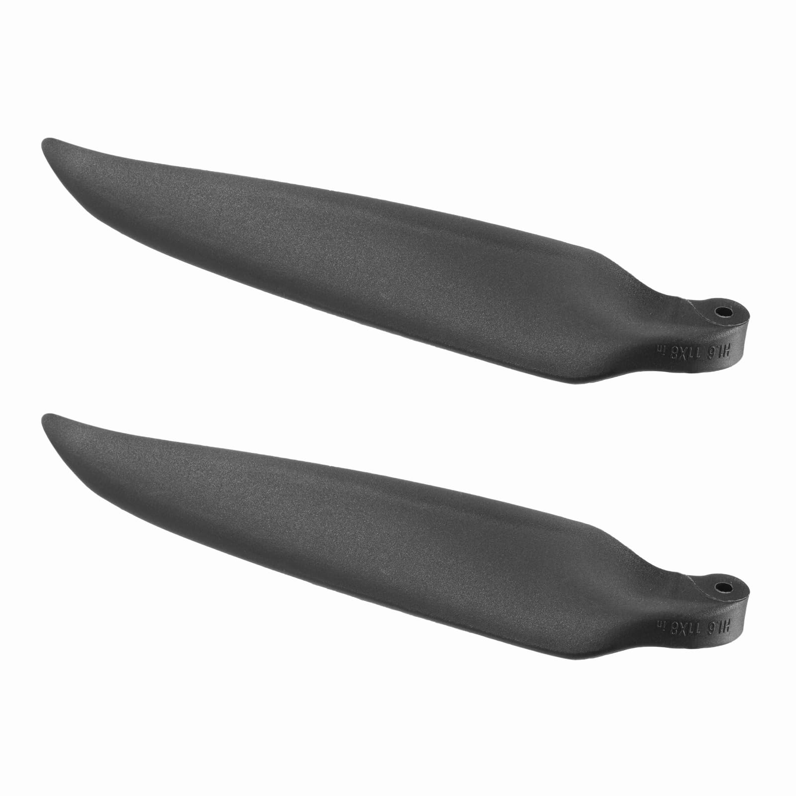 sourcing map RC Glider Propeller Replacement Prop Blades, 11x8 Inch RC Folding Propeller Nylon Blades Parts for Spinner D28-D48mm Glider Airplane Prop Replacement(Black, 1 Pair)