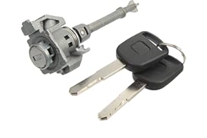 ACROPIX Front Left Door Lock Cylinder Set with Keys for Honda Civic 2012 2013 2014 2015 Replaces 72185-TR0-A01