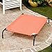 Coolaroo Original Elevated Dog Bed - Breathable Off-The-Ground Pet Bed with Cooling Fabric, Joint Relief & Moisture-Resistant Fabric, 100% Recyclable, Easy Clean, Terracotta, Extra Large