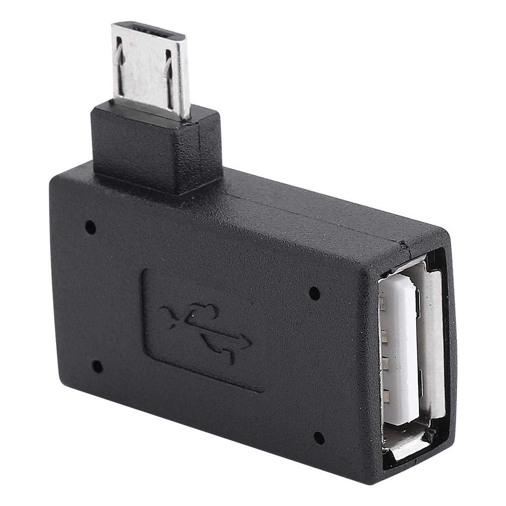 Zerone Right Left Angle Micro USB 2.0 Male 90 Degree USB Male to Micro Female OTG Adapters, Pack of 2 - Image 4