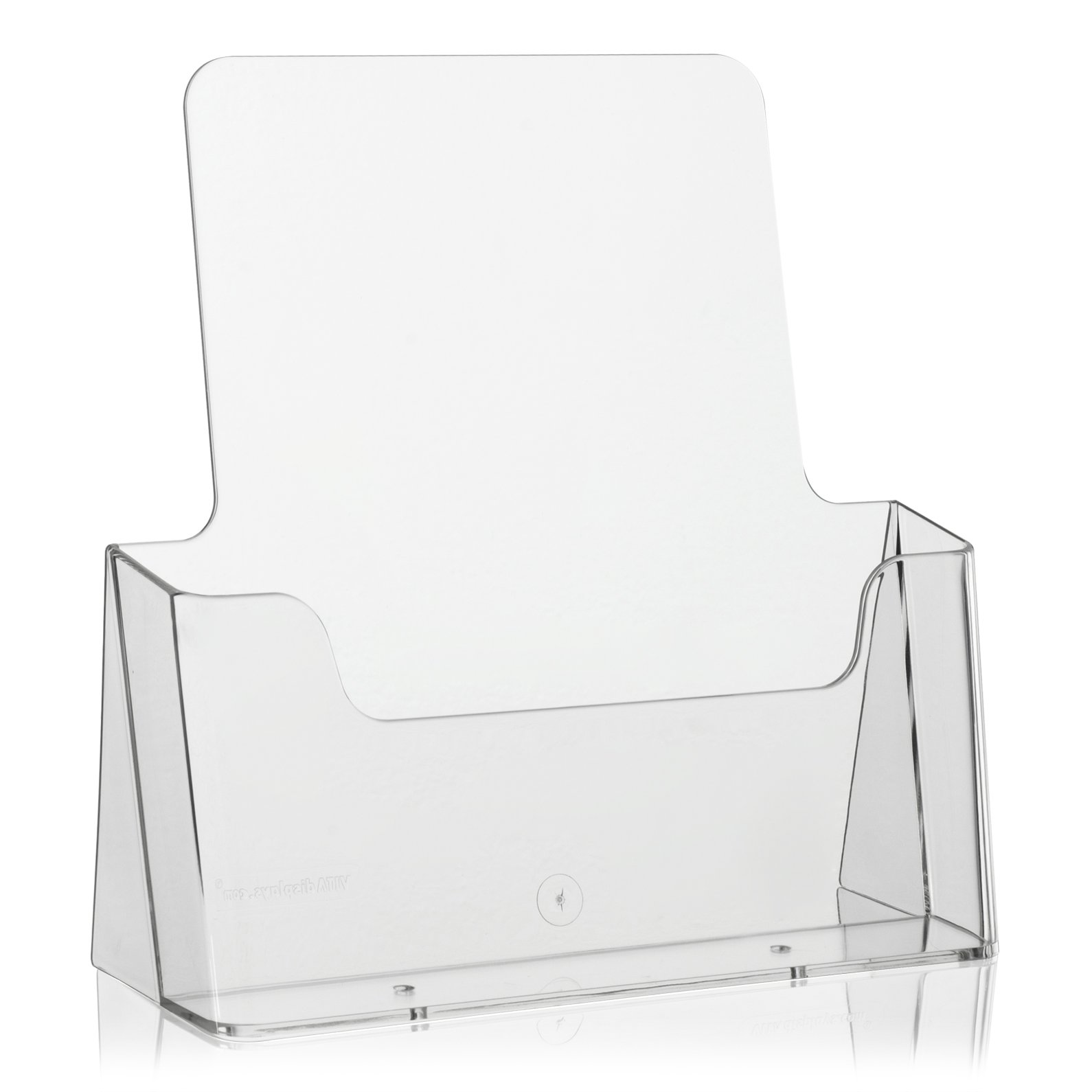 VITAdisplays VITAdisplays Table Brochure Stands, Flyer Stands, Brochure Holder (Transparent, DIN A4) Pack of 2