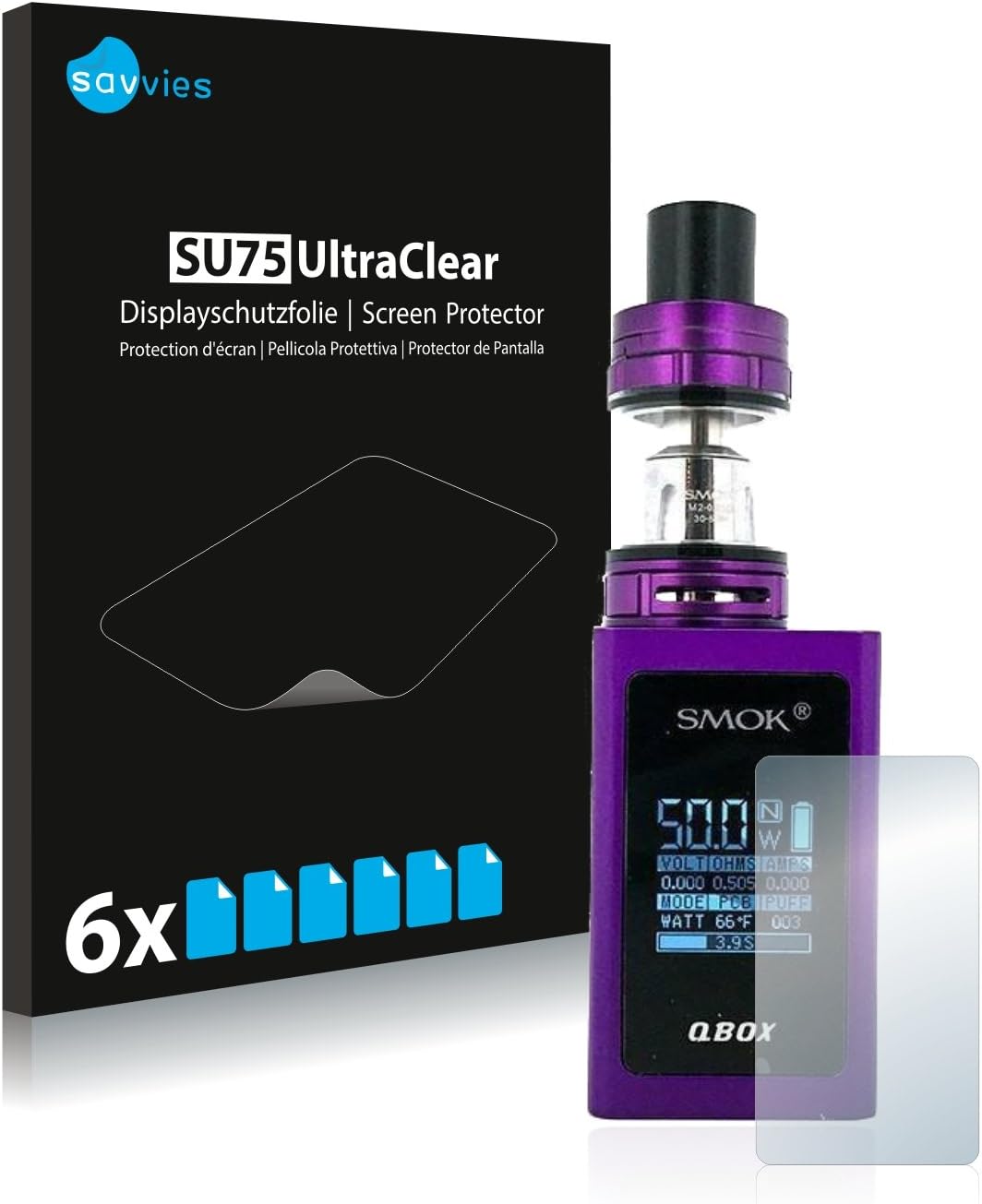 Savvies Screen Protector Compatible With Smok Qbox Amazon Co Uk Electronics