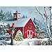 Bits and Pieces – Large 300 Piece Jigsaw Puzzle for Adults – ‘Winter Barn II’ - Jigsaw Puzzle by Artist Alan Giana, Completed Puzzle Size: 18