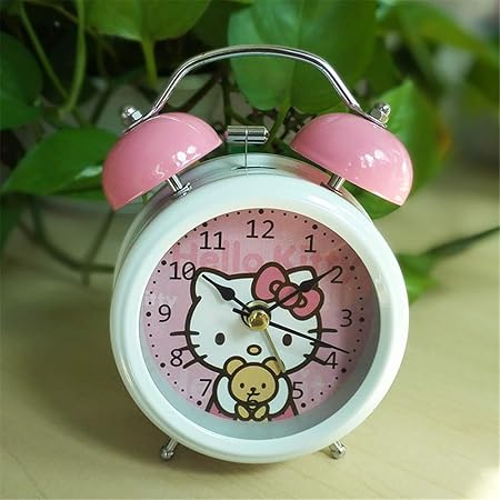 Jiaozihao 8cm Réveil Dessin Animé Mini Cloche Chat A