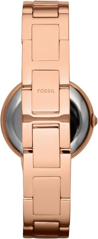 Montre pour femmes Virginia, mouvement à quartz, boîtier en acier inoxydable or rose de 30 mm avec bracelet en acier inoxydable, ES3284