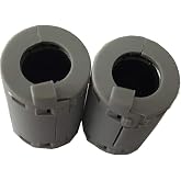 8pcs Inner 11mm 0.43'' Electronics Filter Ferrite Core Ferrite Clamps Ferrite Clip Ferrite Ring Core Chokes Ferrite Bead Ferrite Snap 2132-1130 Grey