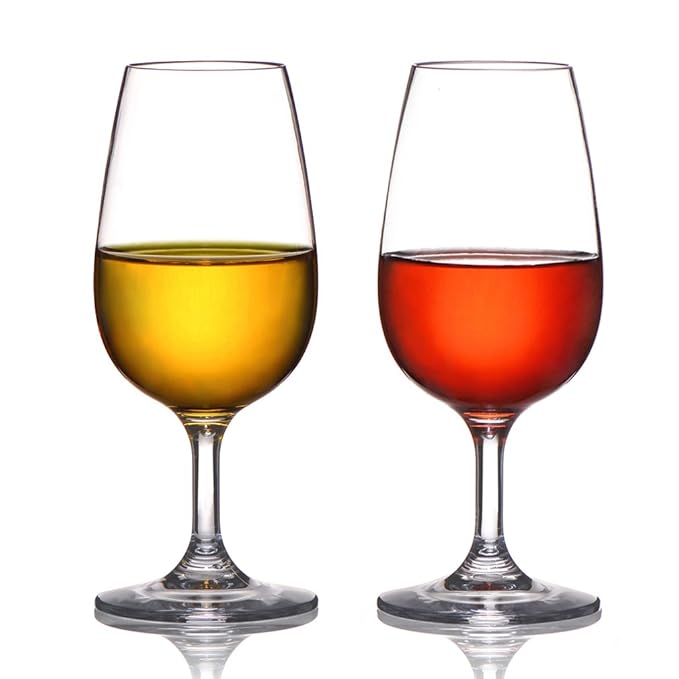 MICHLEY Unzerbrechlich Tritan-Kunststoff weinglaeser, rotwein trinkglas, gläser fur Camping Party, BPA-frei 230 ml plastik Ta