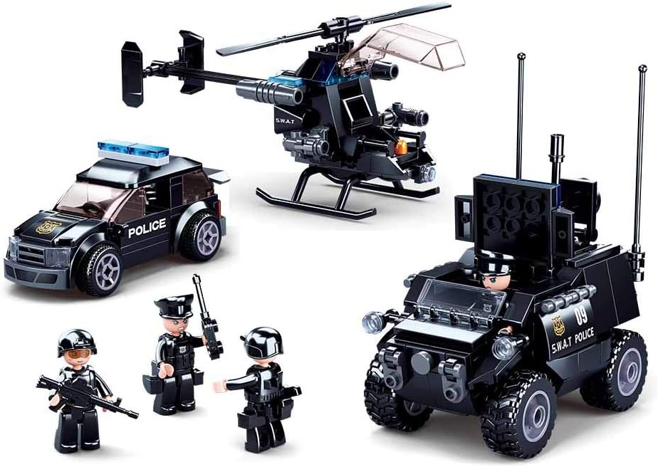 Sluban M38-B0809 Police Set 469 Pieces, Mehrfarbig - Image 3