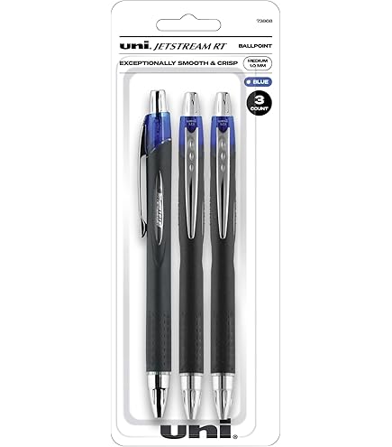 Stylos à Bille Uni-ball Jetstream 1mm – Lot D’une Douzaine, Encre Bleue, écriture Fluide Et Rapide – Pour Bureau, école