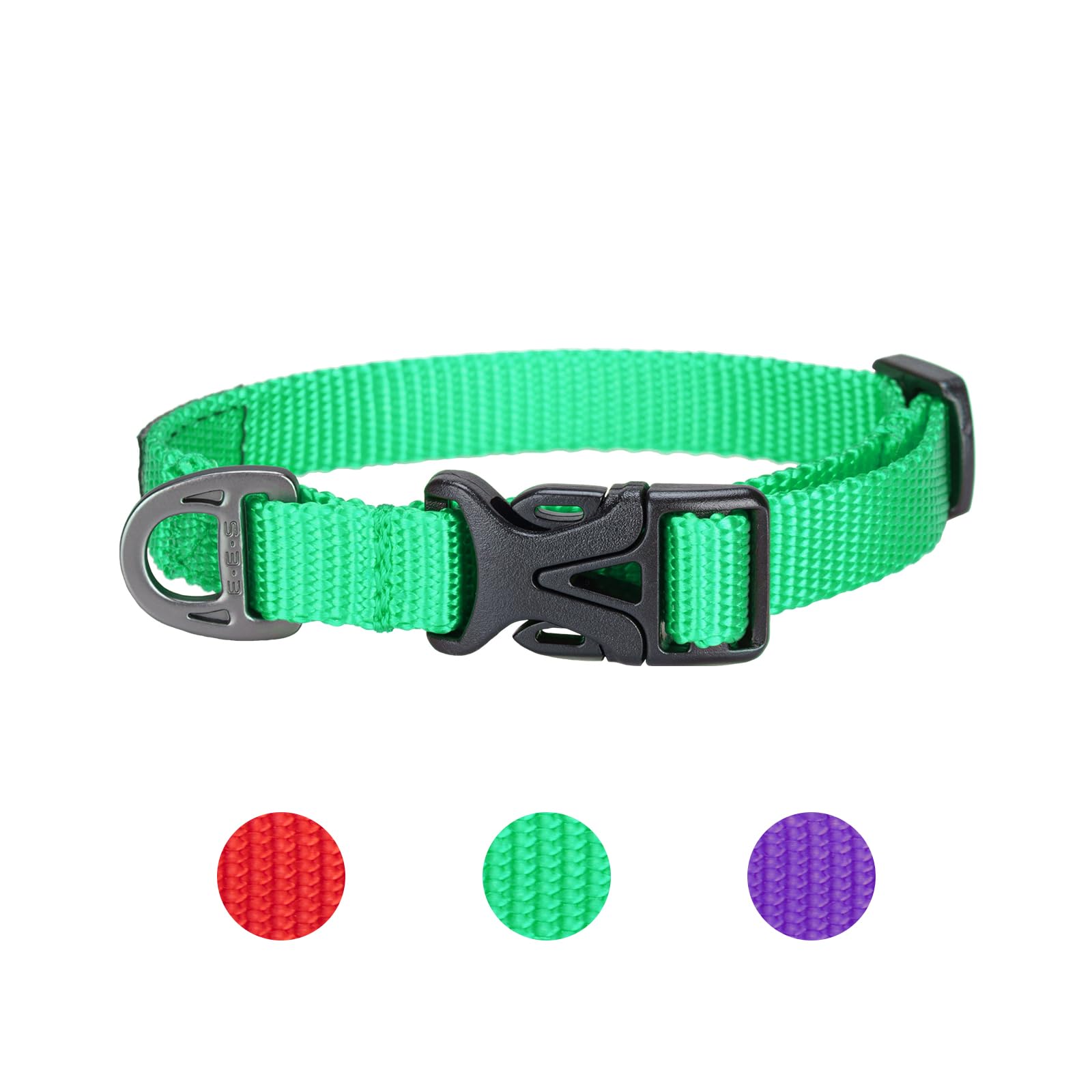 EXCELLENT ELITE SPANKER Puppy Collars Dog Cat Collars,Small Dog Collar Cat Collar Adjustable for Small Pet Dog（GRN） — image 1