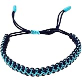 PAIOJVN Tibetan Buddhist Knitted String Braided Bracelet Handmade Adjustable Rope String Hand-Knitted Bracelet for Women Tibetan Buddhist Woven Lucky Jewelry