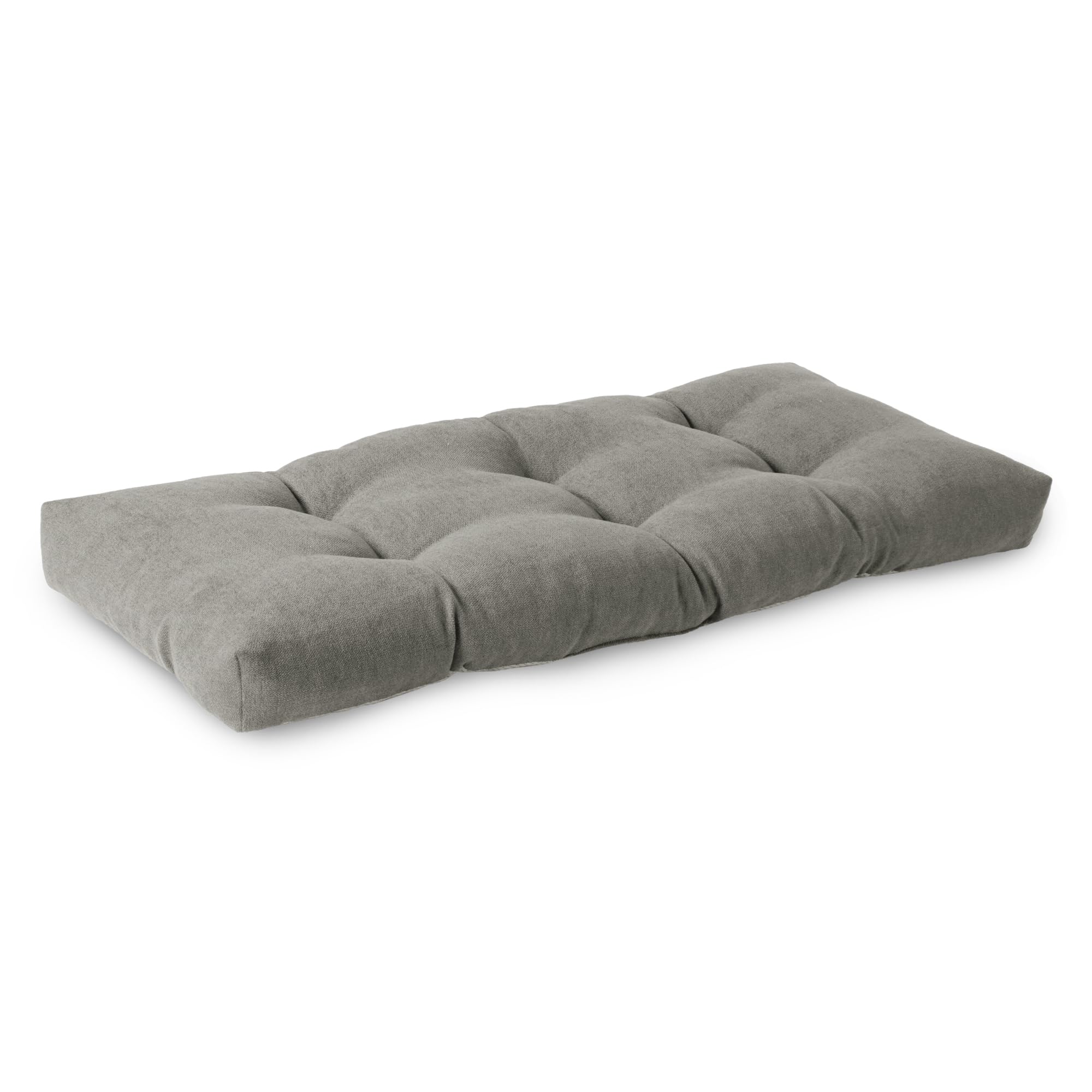 Photo 1 of ELFJOY Tufted Bench Cushion Thicken Patio Furniture Cushions Classic Solid Color Porch Swing Cushion Soft Bench Pillow with Non Slip Backing (34x16x3.5 inch Grey)