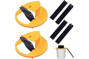 2 Pcs 12.2inch Automatic Reset Traps Mice Mouse Trap Bucket Flip Lid Bucket Mouse Trap Rat Traps Outdoor for Effective Mouse 