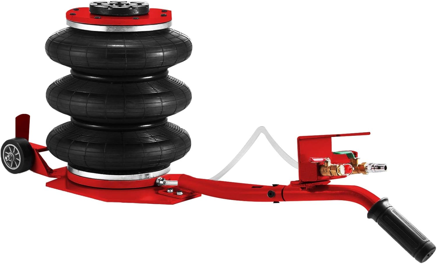 Floor Jacks Bestauto Pneumatic Jack 5 Ton/11023 lbs Triple Bag Air Jack