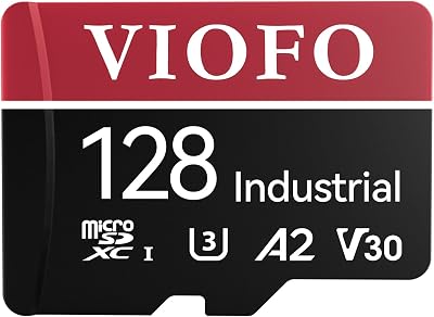 VIOFO 128GB Industrial microSD Card U3 A2 V30 4K Dash Cam High Speed w/ Adapter