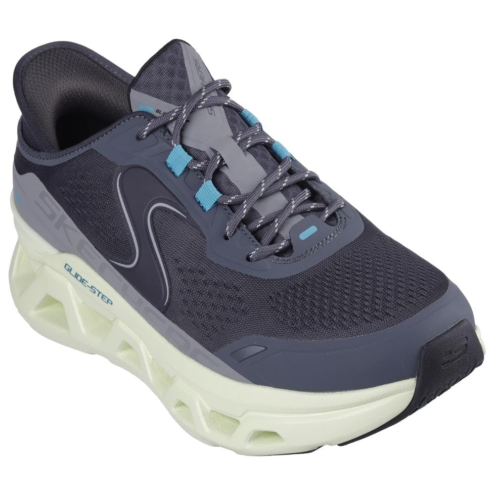 Skechers Men’s Glide-Step Altus Hands Free Slip-in Sneaker,Charcoal/Lime,7