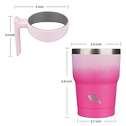 Konokyo 10 oz Tumbler with Handle and 2 Straw 2
