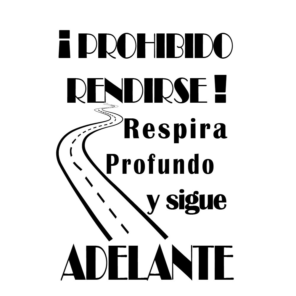 Phrase Vinyl “Prohibido Rendirse...” [Spanish Language]Decorative Motivational Sticker Phrases for WallDecorative Bedroom StickerVinyl Decorative Phrases. Wall Vinyl DC-16129