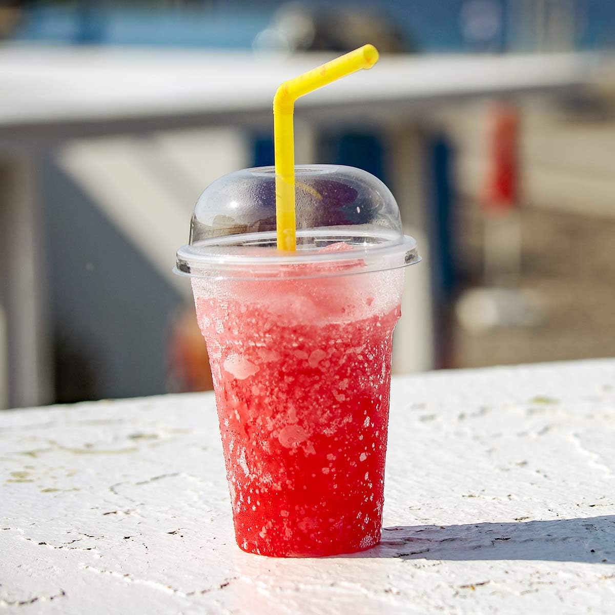 Giant Flexible Smoothie Straws [100 Pack] Assorted Colors: Kitchen & Dining