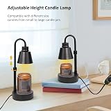 DesignBox Candle Warmer Lamp Extendable Electric Wax Melter Black view 2