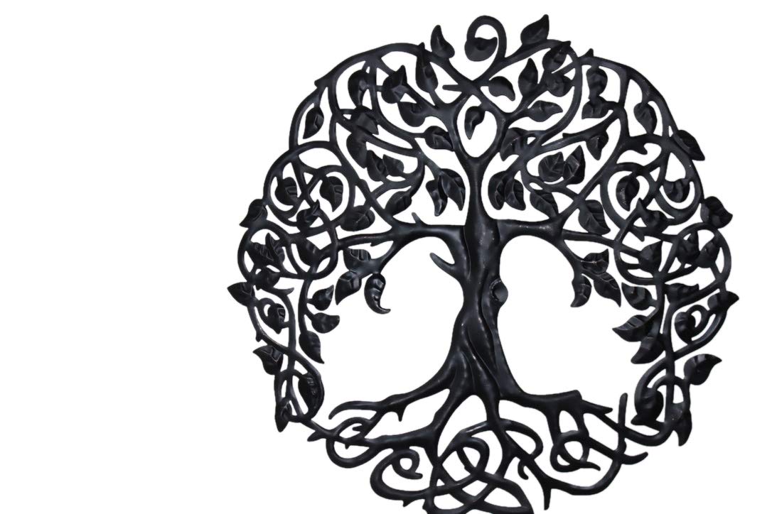 Tree of Life Wall Art Metal Decorative Artwork Iron Indoors Outdoors Garden 59 cm or23 inch Plaque Wall Hanging Metal Wall Decoration