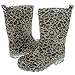 Capelli New York Girls Shiny Baby Leopard Printed Jelly Rain Boot