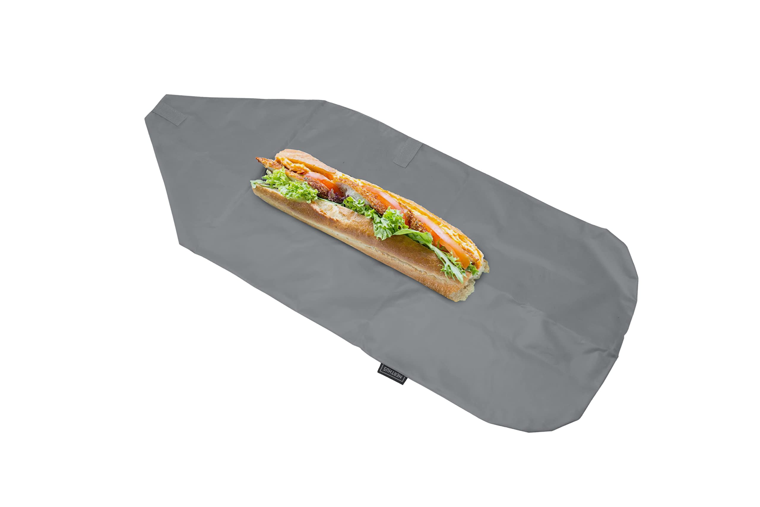 NERTHUS FIH 877 Reusable Snack Bag Adjustable Black Eco-friendly, Adaptive, Easy to Clean and Washing Machine Safe