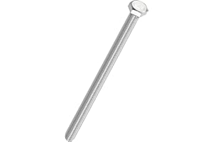 Kozelo 4 Pcs Hex Head Screws Bolts - [M8-1.25x120] 304 Stainless Steel Grade A2-70 Fully Threaded Hex Tap Metric Hexagon Head