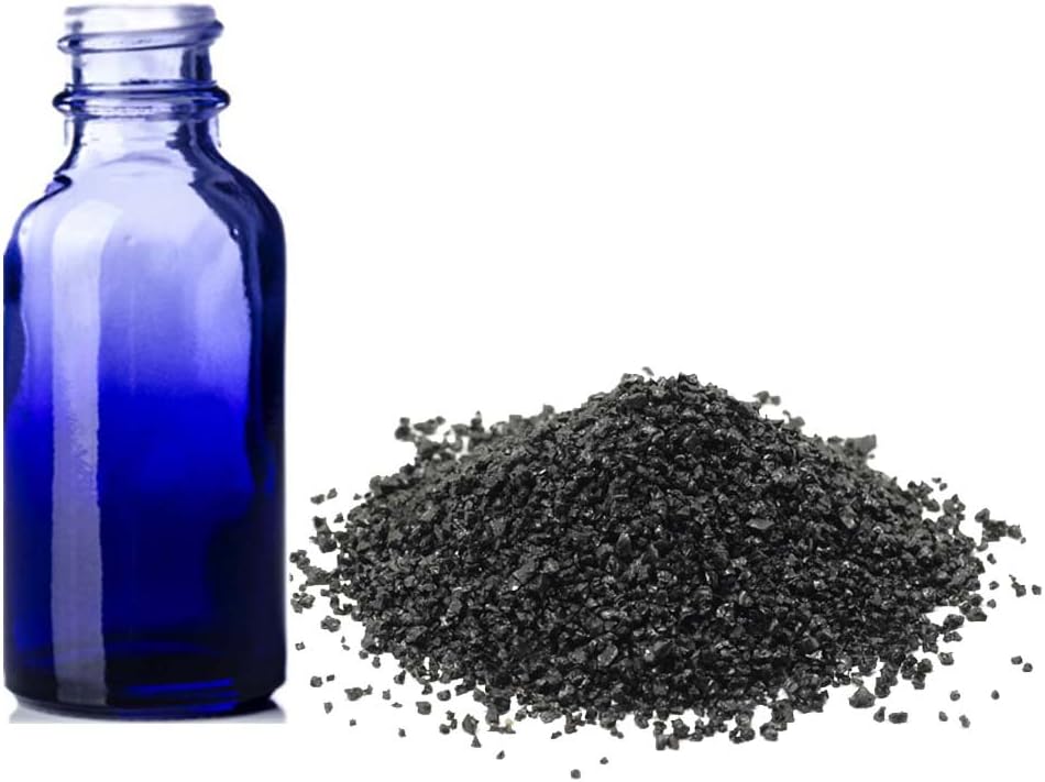 BLACK RITUAL SALT – WICCA, VOODOO, AND HOODOO - PROTECTION AND BANISHING SPELLS AGAINST NEGATIVE ENERGY IN A PURPLE-SHADED GLASS BOTTLE – 1 OUNCE