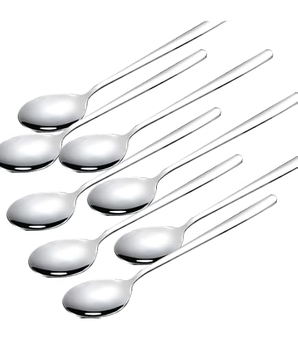IMIKEYA Lot De 6 Cuillères à Soupe Céramique Colorées - Cuillères à Riz Et Service Élégantes