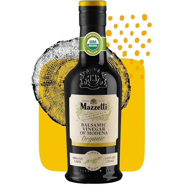 MAZZETTI L’ORIGINALE ORGANIC BALSAMIC VINEGAR OF MODENA, ORGANIC & AGED, 3 LEAF, 8.45 OUNCE