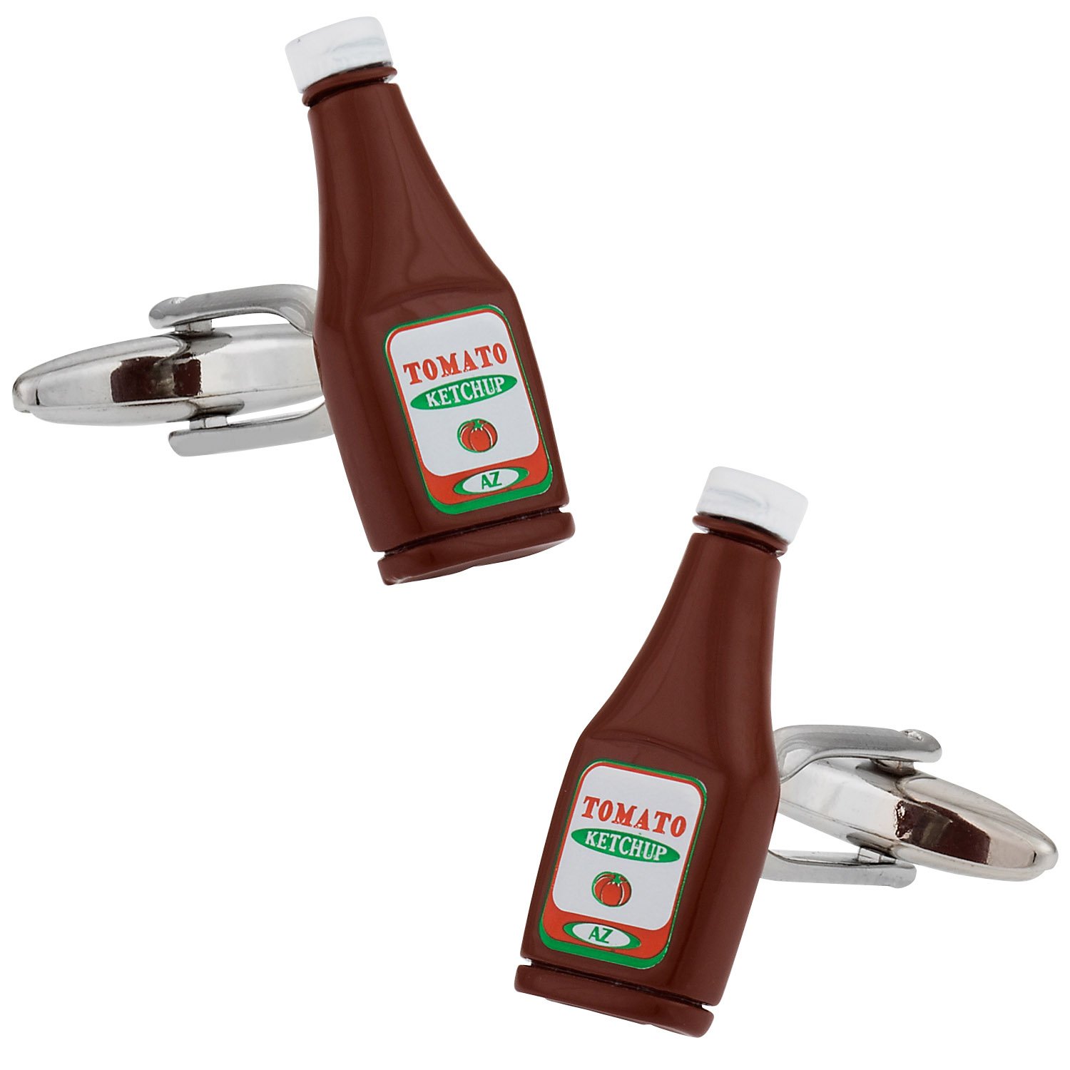 Red Ketchup Bottle Cufflinks By Cuff Daddy
