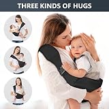 AOOWU Baby Sling Carrier Adjustable Shoulder Straps Newborn to Toddler view 3