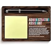 Administrative Assistant Gifts for Women, Appreciation Gifts for Admin Assistants Secretary, Administrative Assistant Definition Sticky Note Holder for Office Desk Decor