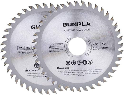 Gunpla 2 Pieces 4 1 2 Inch 40 Tooth Alloy Steel Tct General