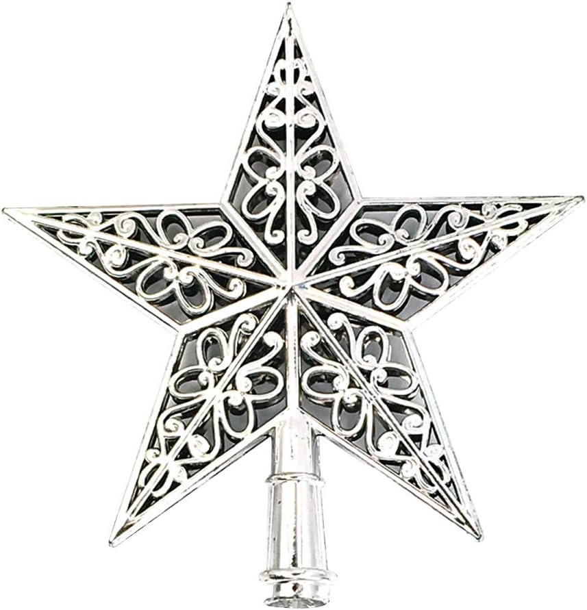 Stella Per Albero Di Natale.Fanville Puntale Per Albero Di Natale Decorazione Per La Casa Argento Blu A Forma Di Stella Scintillante Luminushair Com Br