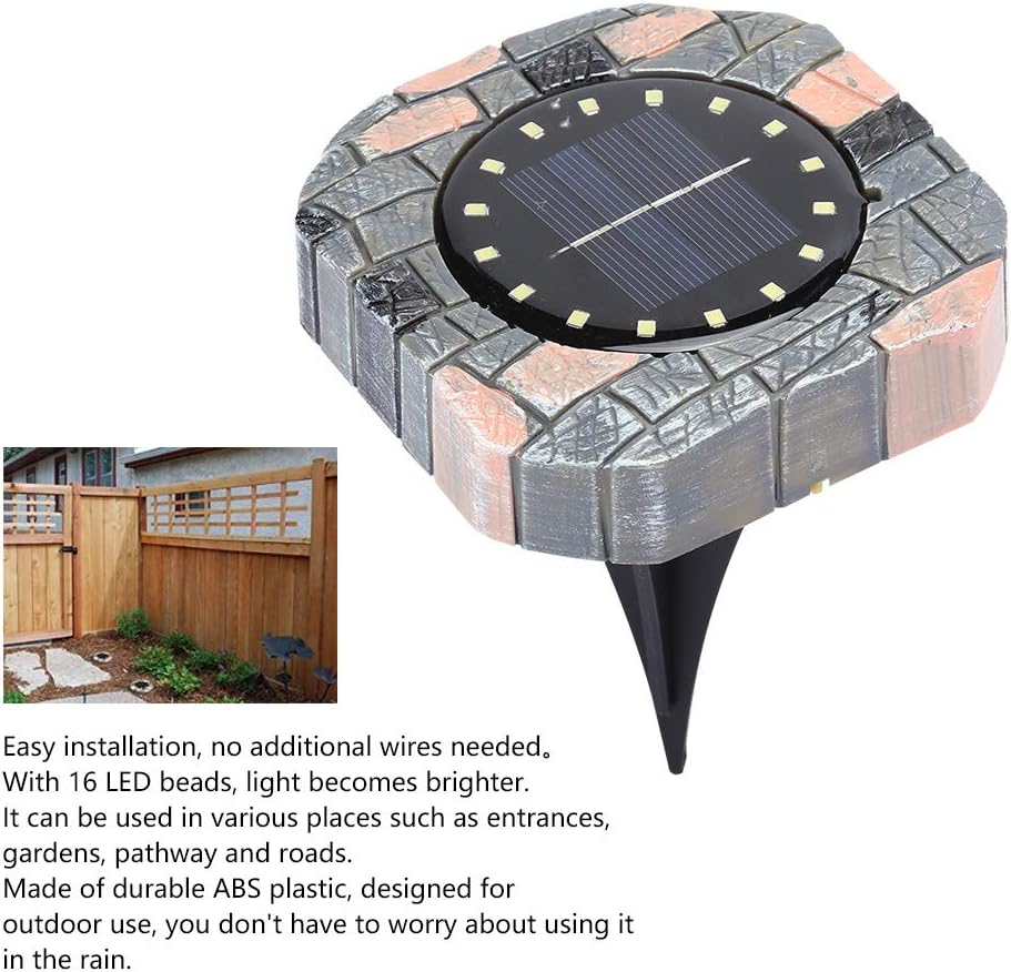 Duokon Solar Ground Lights Solar Lawn Lights Outdoor Waterproof Ground Lamps Landscape Lighting