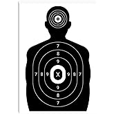 suituts 50 Pack Paper Shooting Targets for Range, Bulk Silhouette Shooting Targets Paper Gun Range Target Paper for Practice 